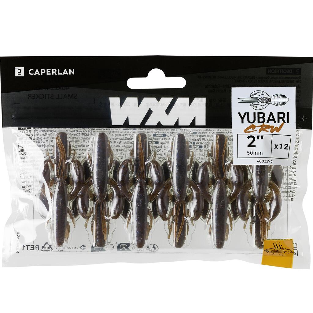 Rdeča mehka vaba v obliki raka s sredstvom za privlačenje WXM YUBARI CRW 5 cm