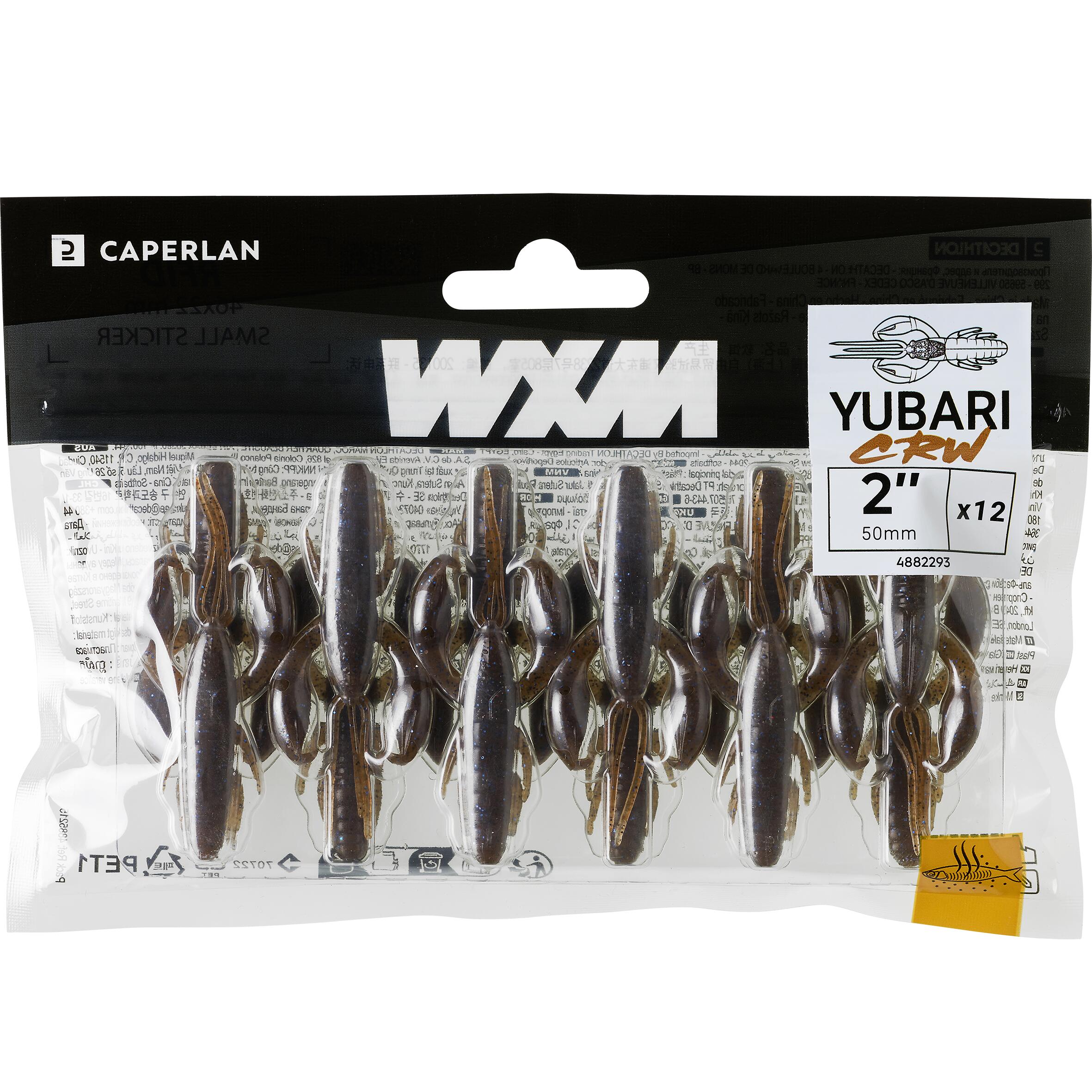 SOFT CRAYFISH LURE WITH WXM YUBARI CRW 50 ATTRACTANT PUMPKIN BLUE 6/8