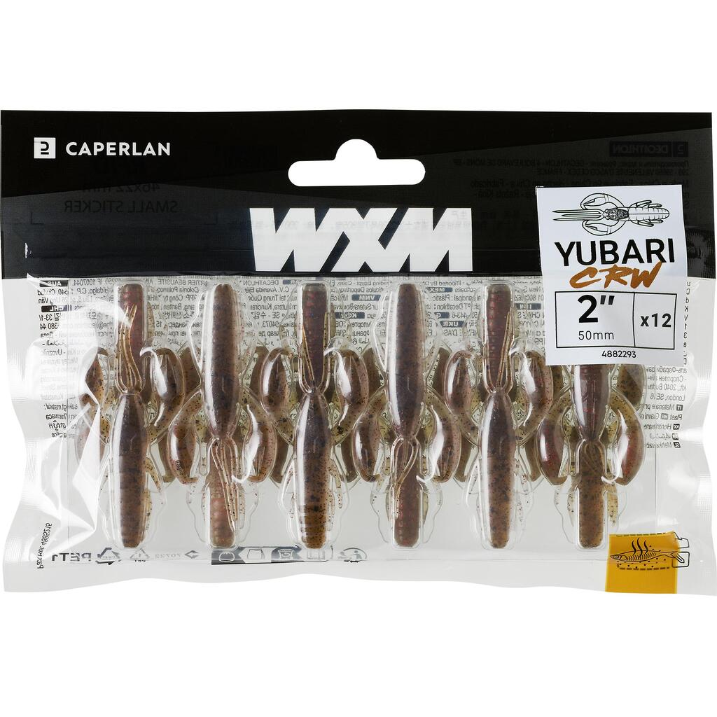 Rdeča mehka vaba v obliki raka s sredstvom za privlačenje WXM YUBARI CRW 5 cm