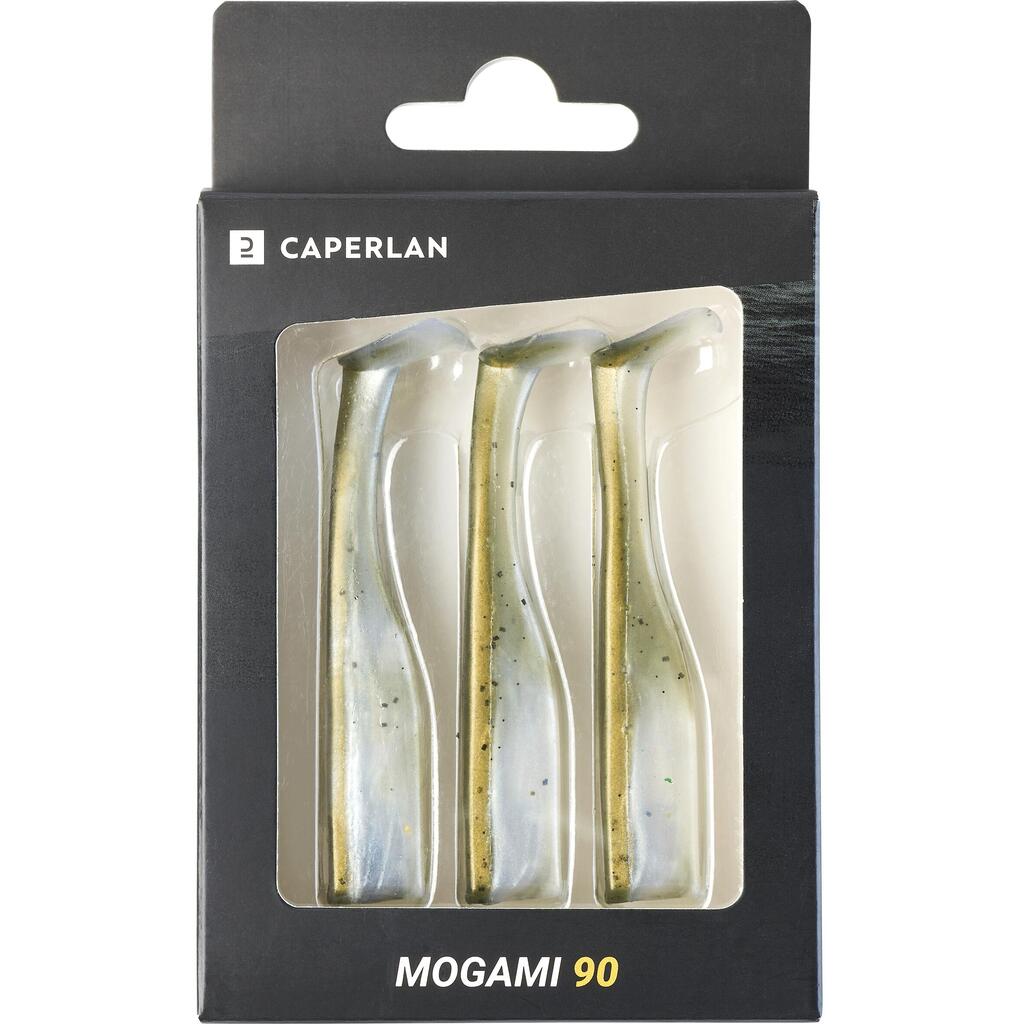 SOFT SHAD TAIL LURE WXM MOGAMI TEX 90 AYU x3