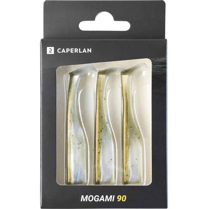 LEURRE SOUPLE QUEUES DE SHAD WXM MOGAMI TEX 90 AYU x3