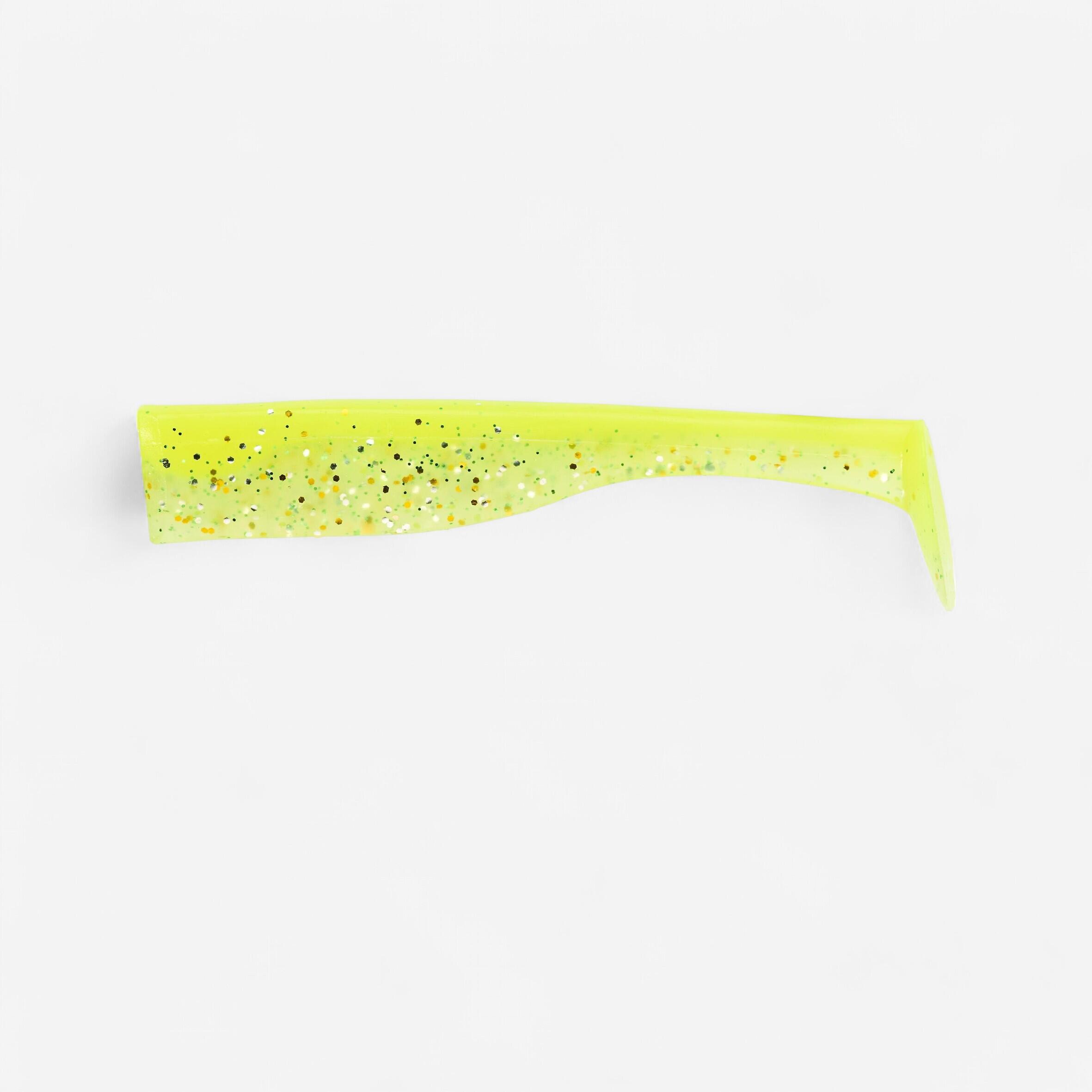 Caperlan - Leurre Souple Queues De Shad Wxm Mogami Tex 90 Chart X3 - Leurre Souple - Peche - Jaune - Taille Unique - Decathlon
