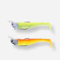 SOFT SHAD LURE MOGAMI 120 10/15 G KIT NEON