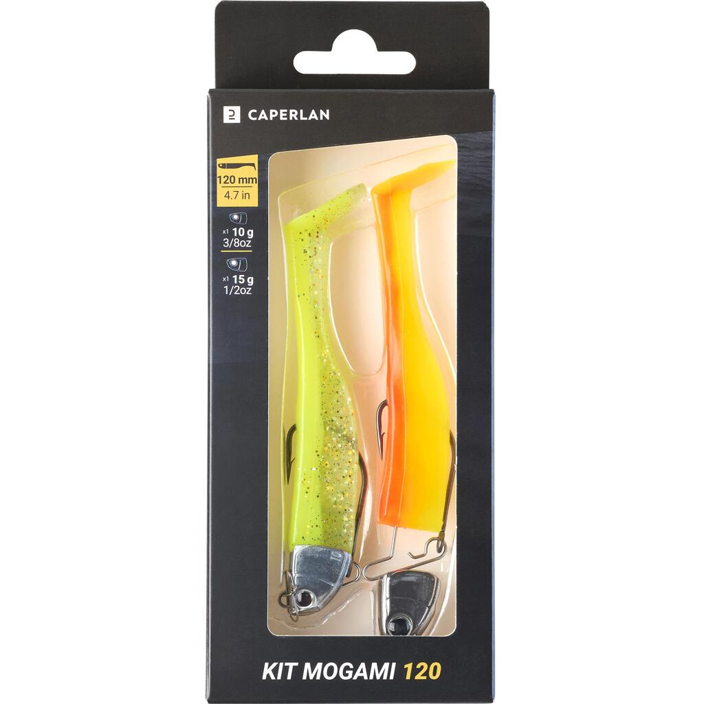 Minkštas alsės masalas „Mogami 120“, 10 / 15 g rinkinys, neoninė