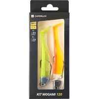 SOFT SHAD LURE MOGAMI 120 10/15 G KIT NEON