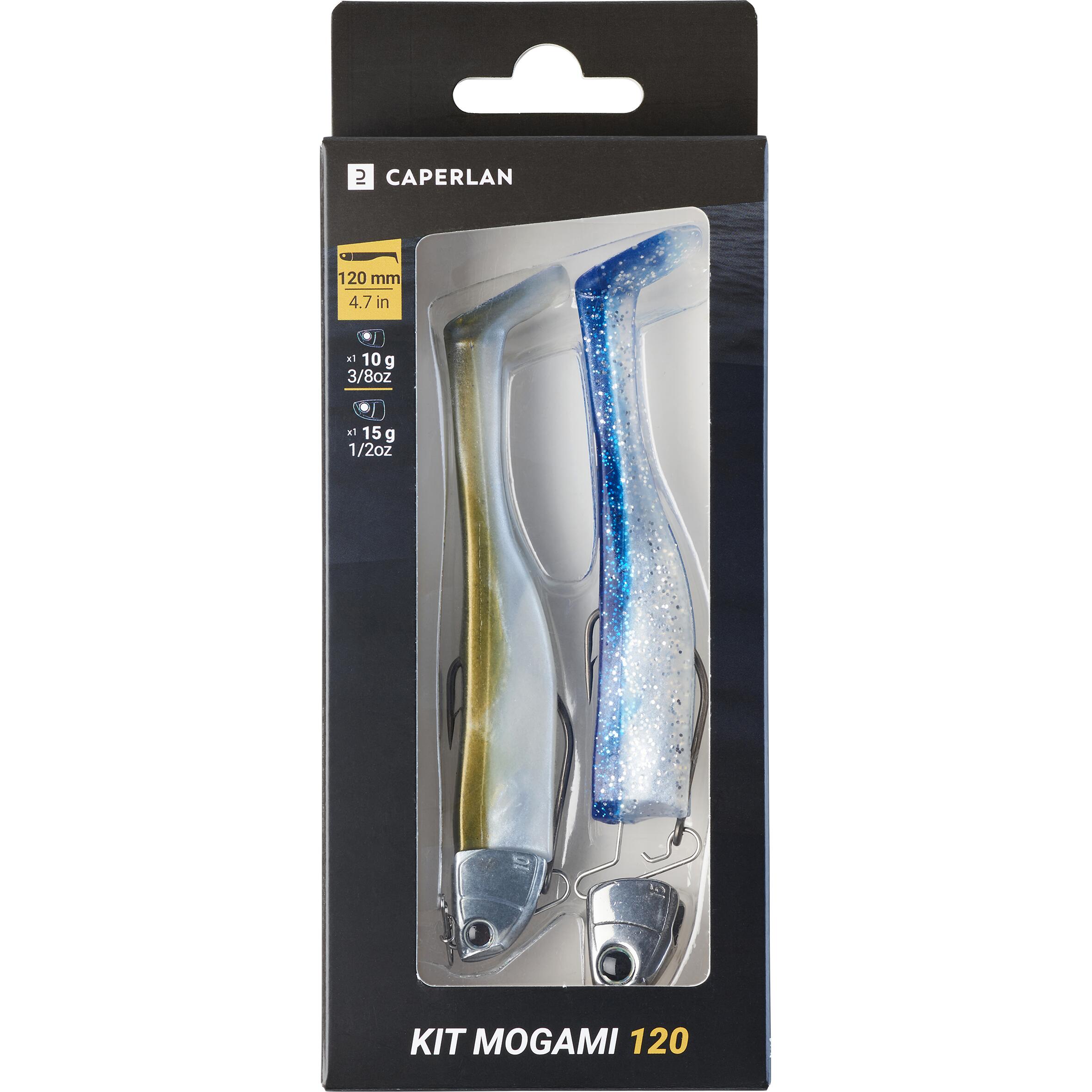 Leurre souple shad 10/15 g - WXM Kit Mogami 120 naturel - CAPERLAN