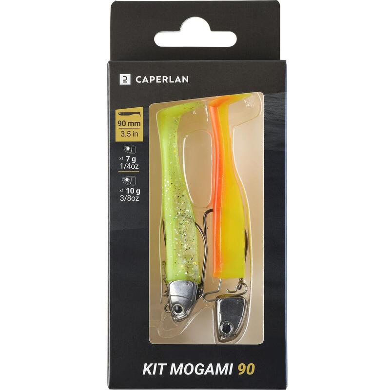 Sada měkkých nástrah shad WXM Kit Mogami 90 7/10 g fluorescenční