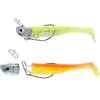 Gummiköder Shad WXM KIT MOGAMI 70 4/6 g neon