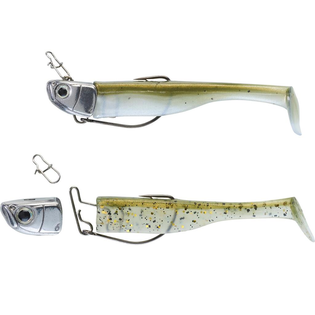 SOFT SHAD LURE MOGAMI 70 4/6 G KIT NEON