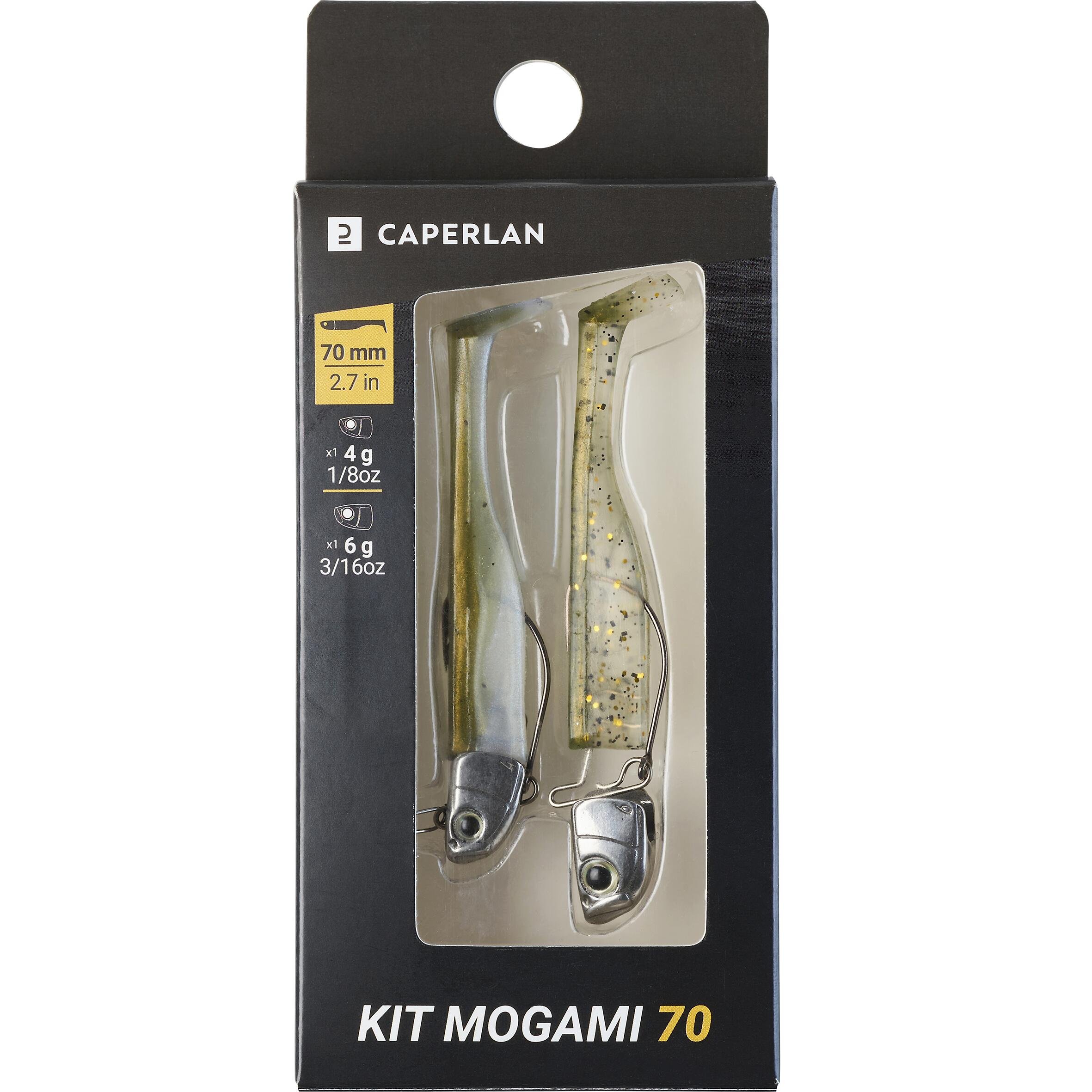 LEURRE SOUPLE SHAD WXM KIT MOGAMI 70 4/6GR NATUREL 2/4