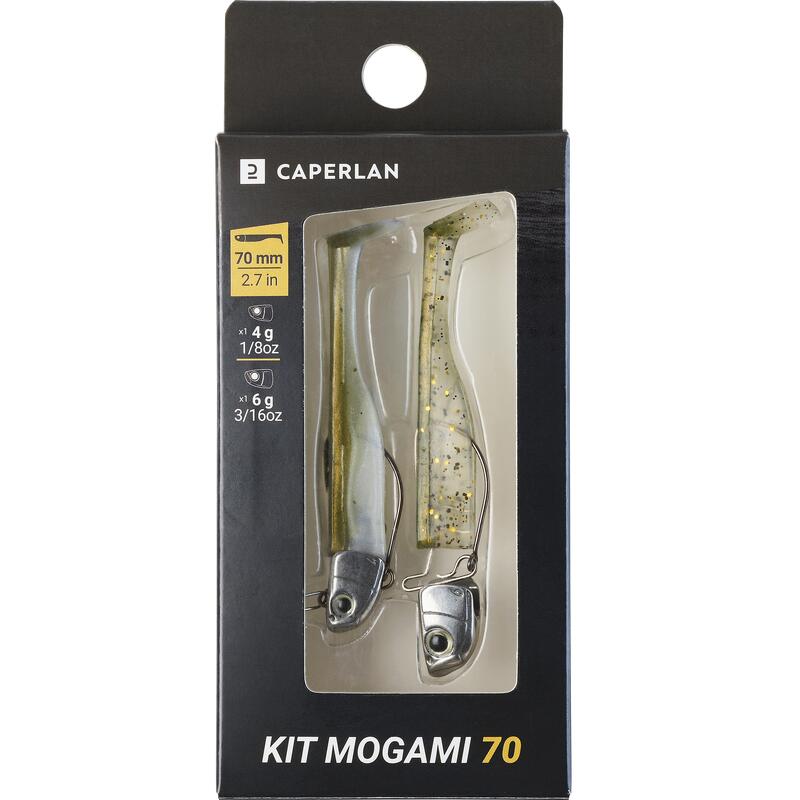 Esca artificiale morbida shad WXM KIT MOGAMI 70 4/6g naturale