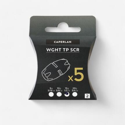 PLOMB TÊTE PLOMBÉE WGHT TP SCR et TP SCR XXL 15G X5