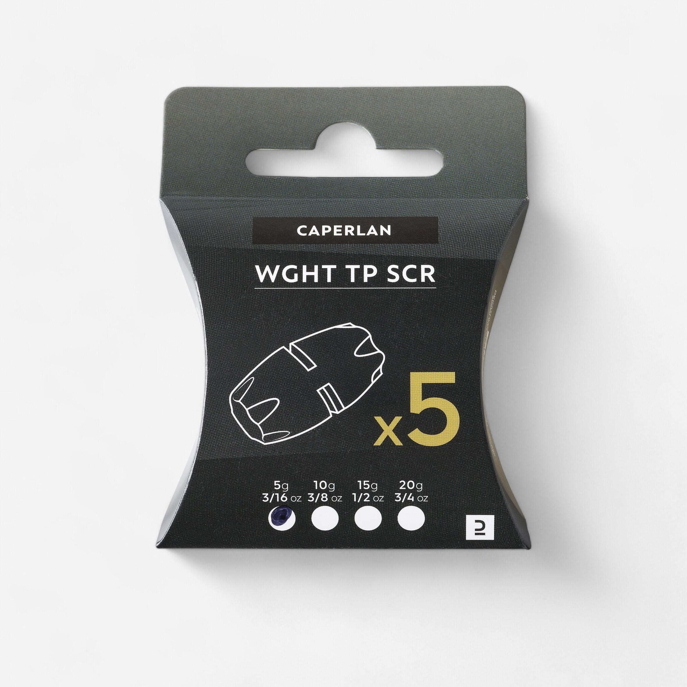 CAPERLAN Testa piombata WGHT TP SCR e TP SCR XXL 5g x5