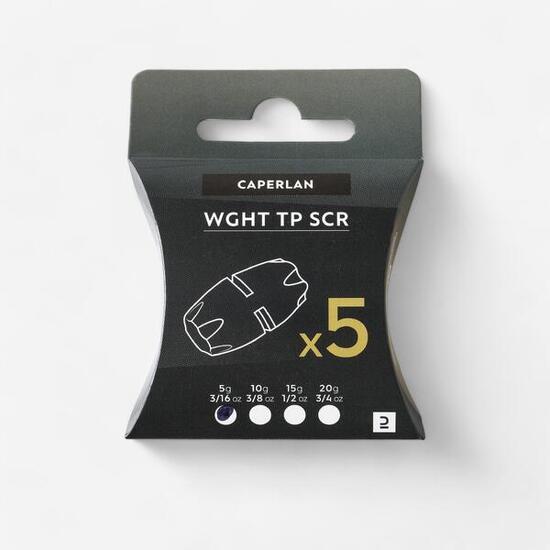 Testa piombata WGHT TP SCR e TP SCR XXL 5g x5