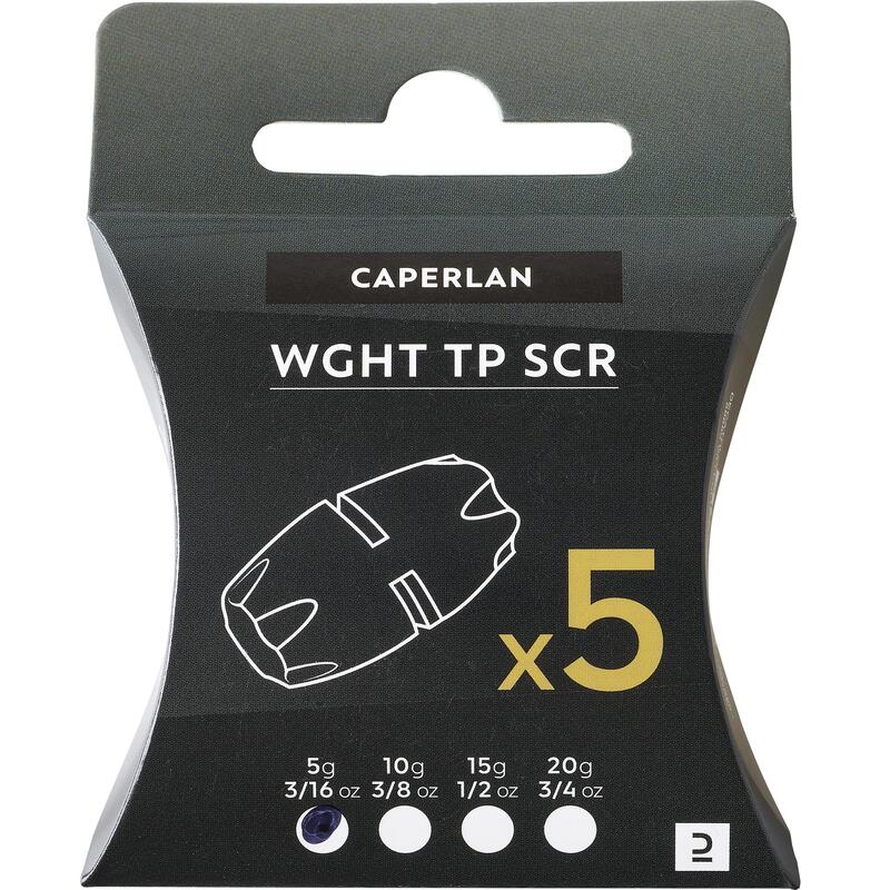 Jigfej, 5 g, 5 db - WGHT TP SCR / TP SCR XXL