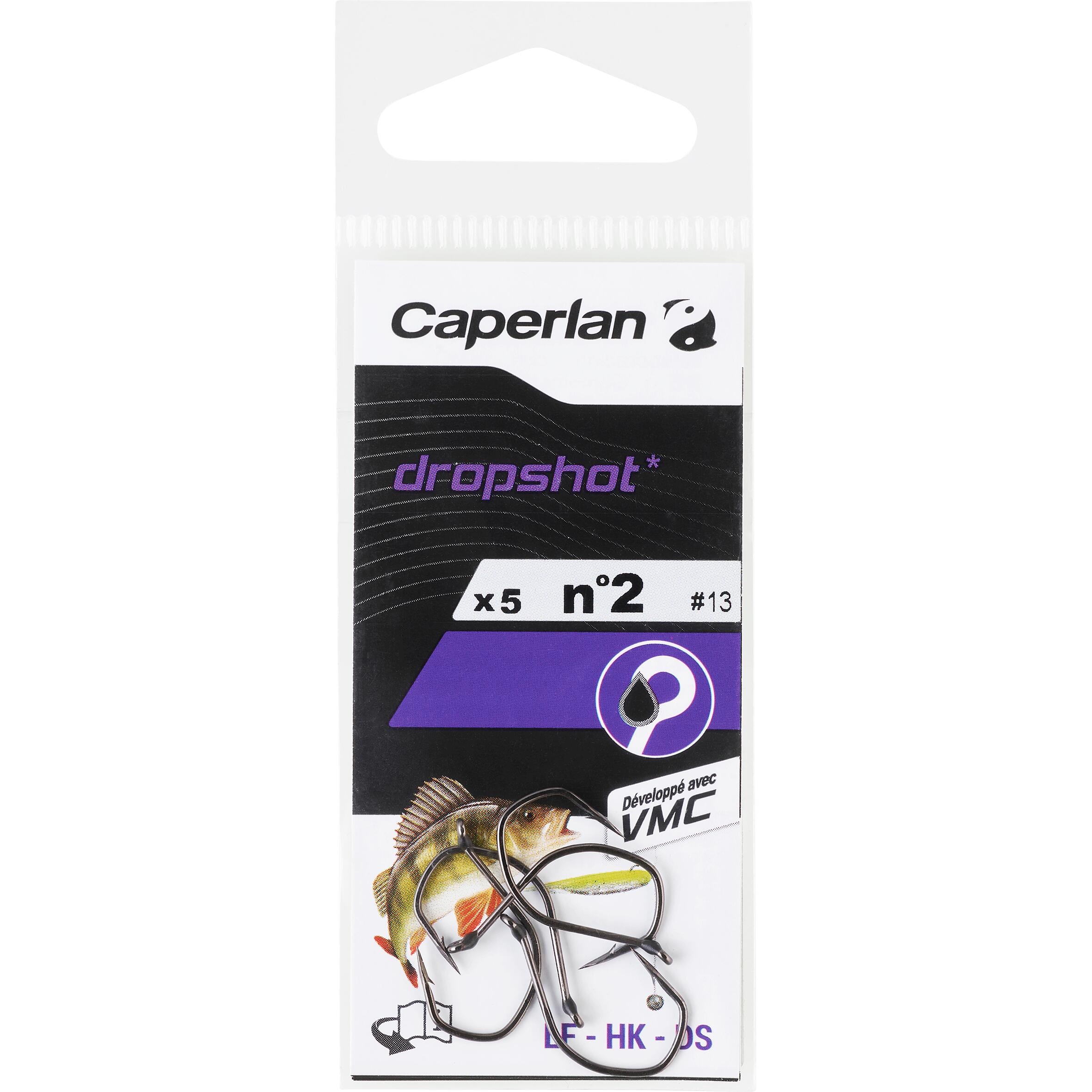 HAMEÇON SIMPLE PÊCHE WACKY DROPSHOT 1/0 - CAPERLAN