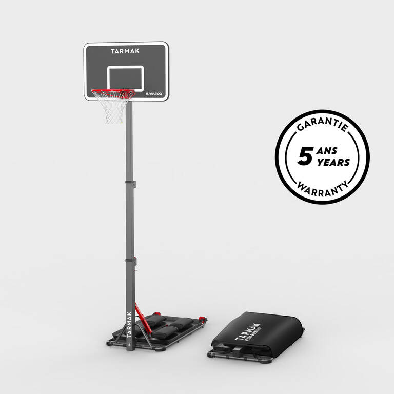 Adjustable (2.40m to 3.05m) Folding Basketball Hoop B100 Easy Box