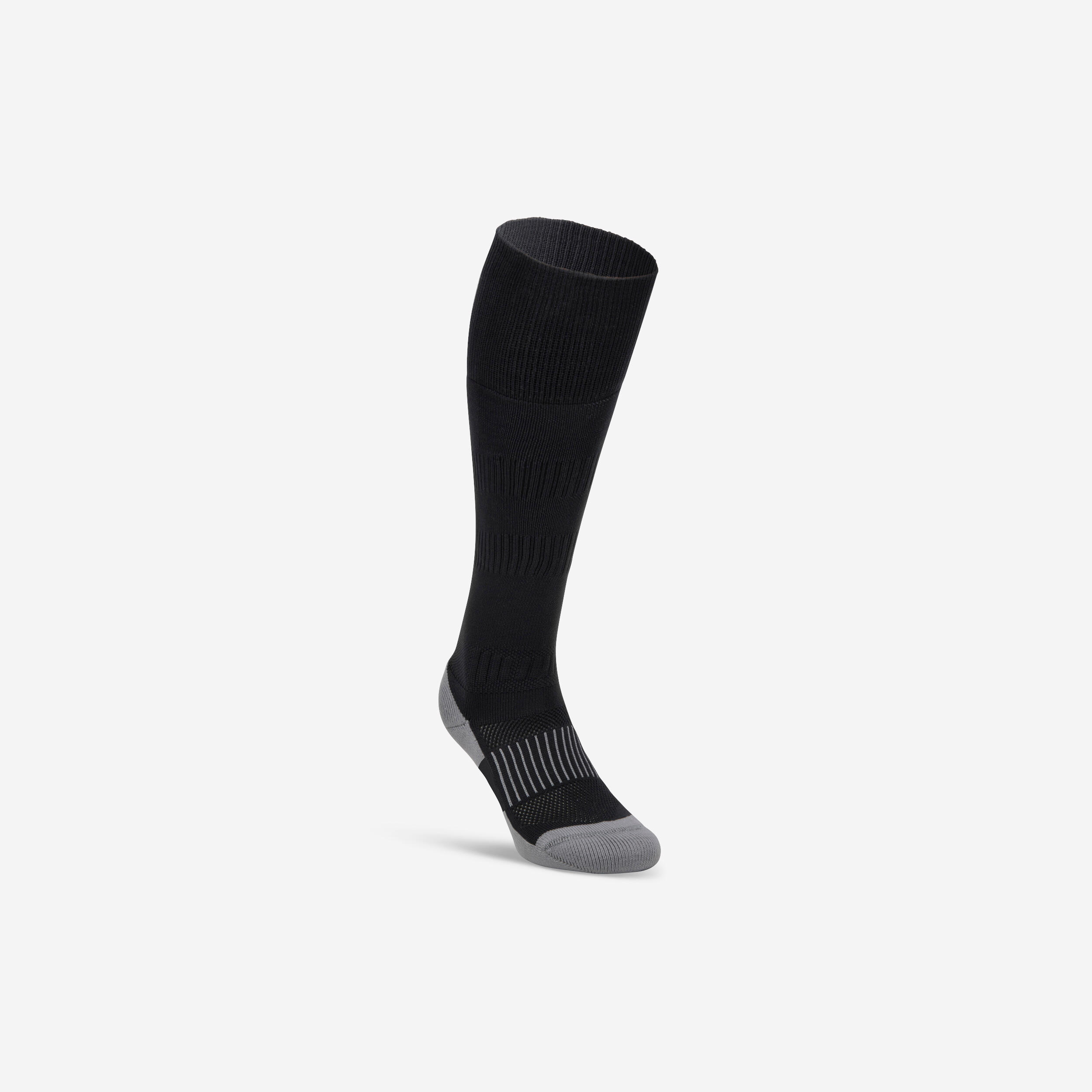 Children's high rugby socks R500 black