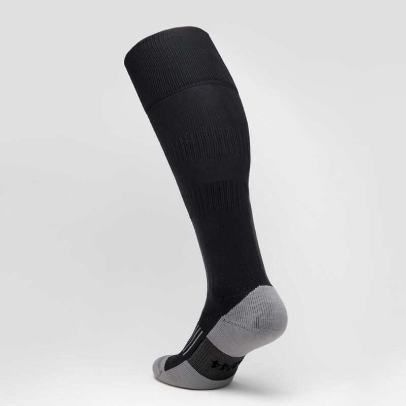 Chaussettes hautes de rugby Enfant R500 noir