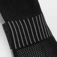 Vaikiškos regbio kojinės iki kelių „R500“, juodos