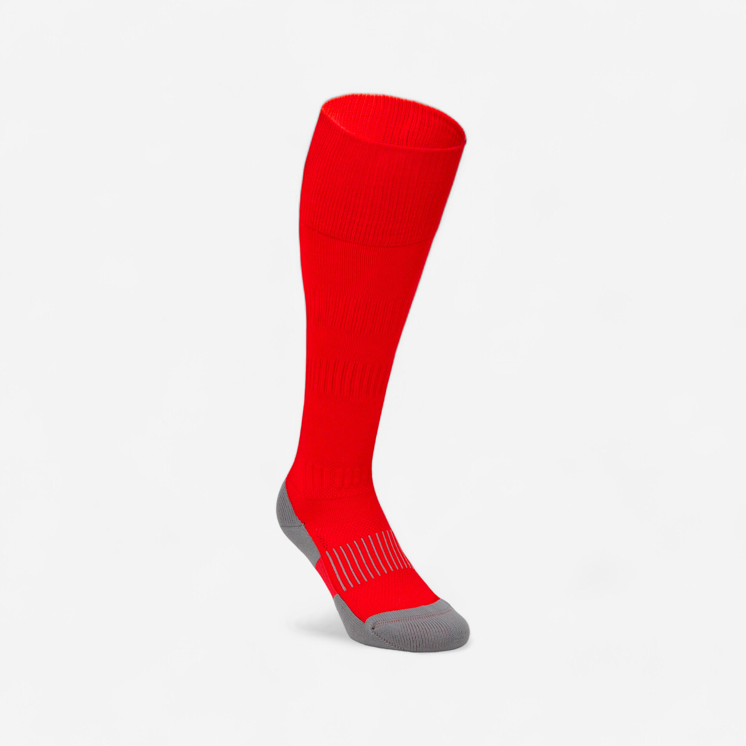 chaussettes hautes de rugby adulte - r500 rouge - offload