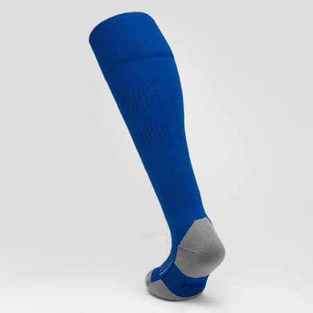 Vaikiškos regbio kojinės iki kelių „R500“, indigo mėlynos