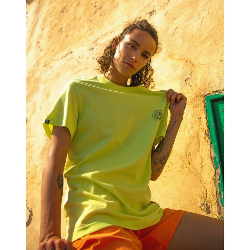 T-SHIRT / MAILLOT BASKETBALL HOMME/FEMME - TS500 SIGNATURE CITRON