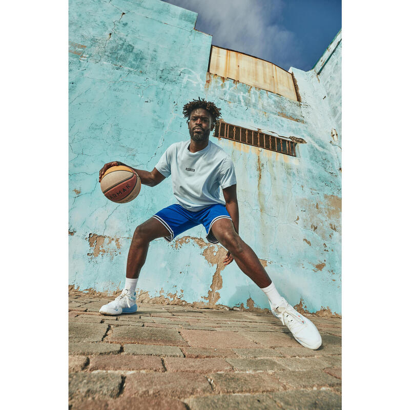 Yetişkin Çift Taraflı Basketbol Şortu - Mavi / Gri - SH500R