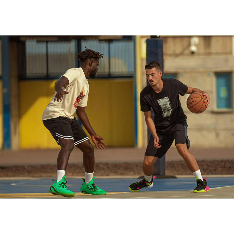 Pantalón baloncesto Hombre Tarmak SH500 negro azul