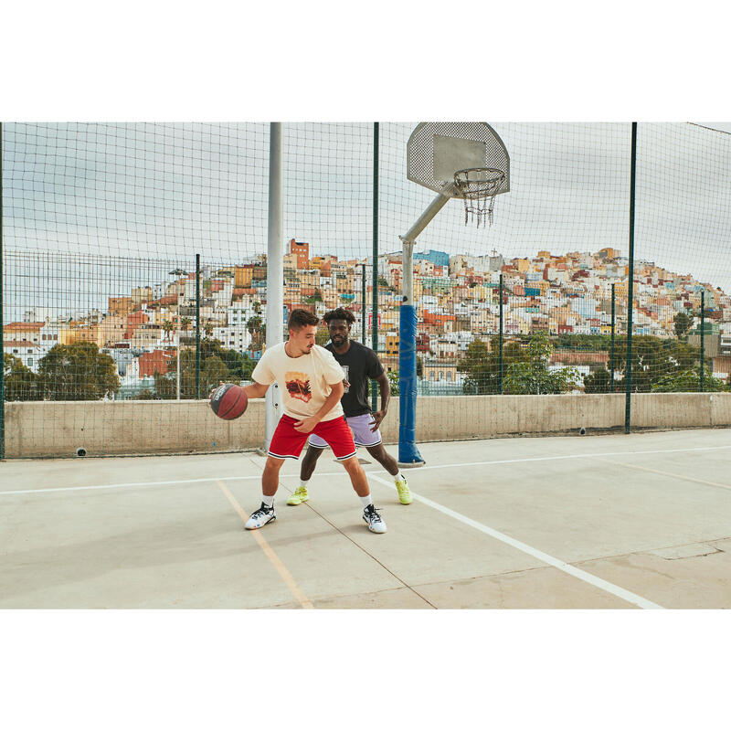 Basketbal T-shirt heren/dames TS500 signature blauw