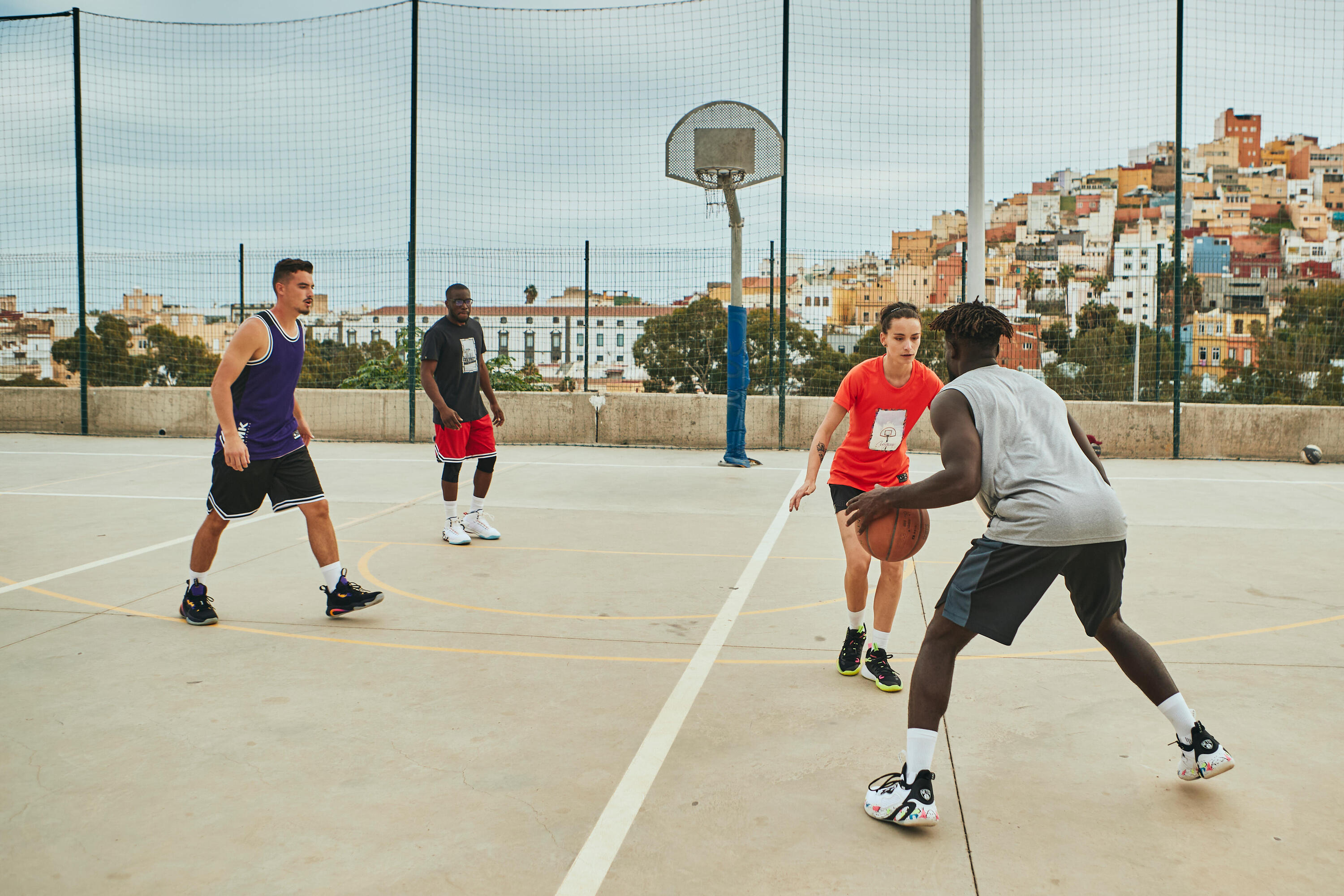 Basketbalový dres TS500 šedý  10/11