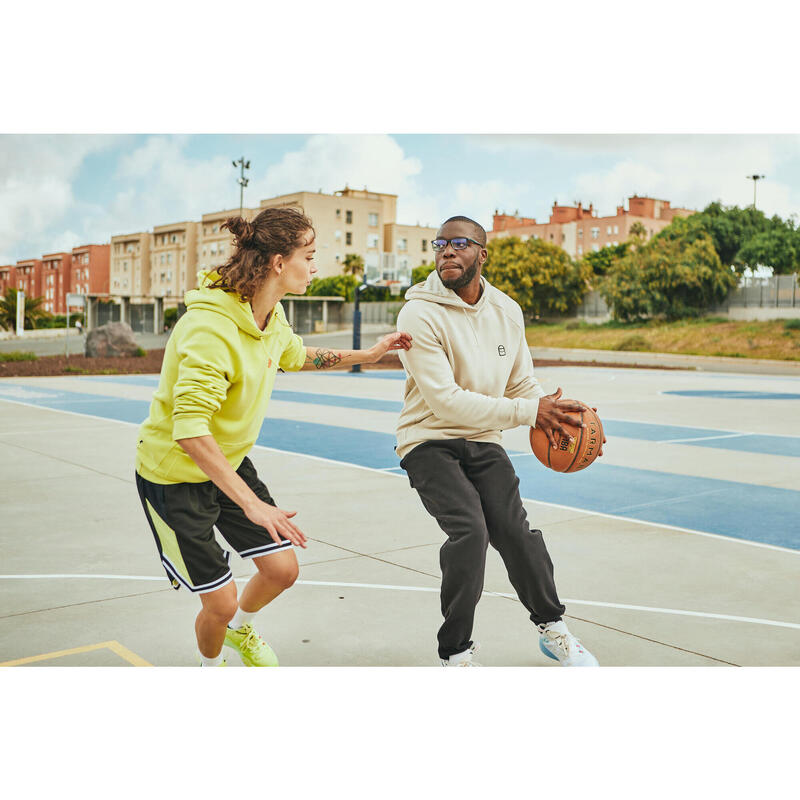 Damen/Herren Sweatshirt Basketball - H100 beige