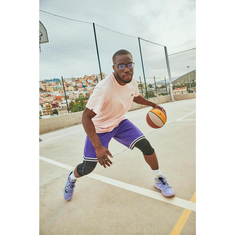 BOTAS DE BASQUETEBOL ADULTO SE500 MID VIOLETA