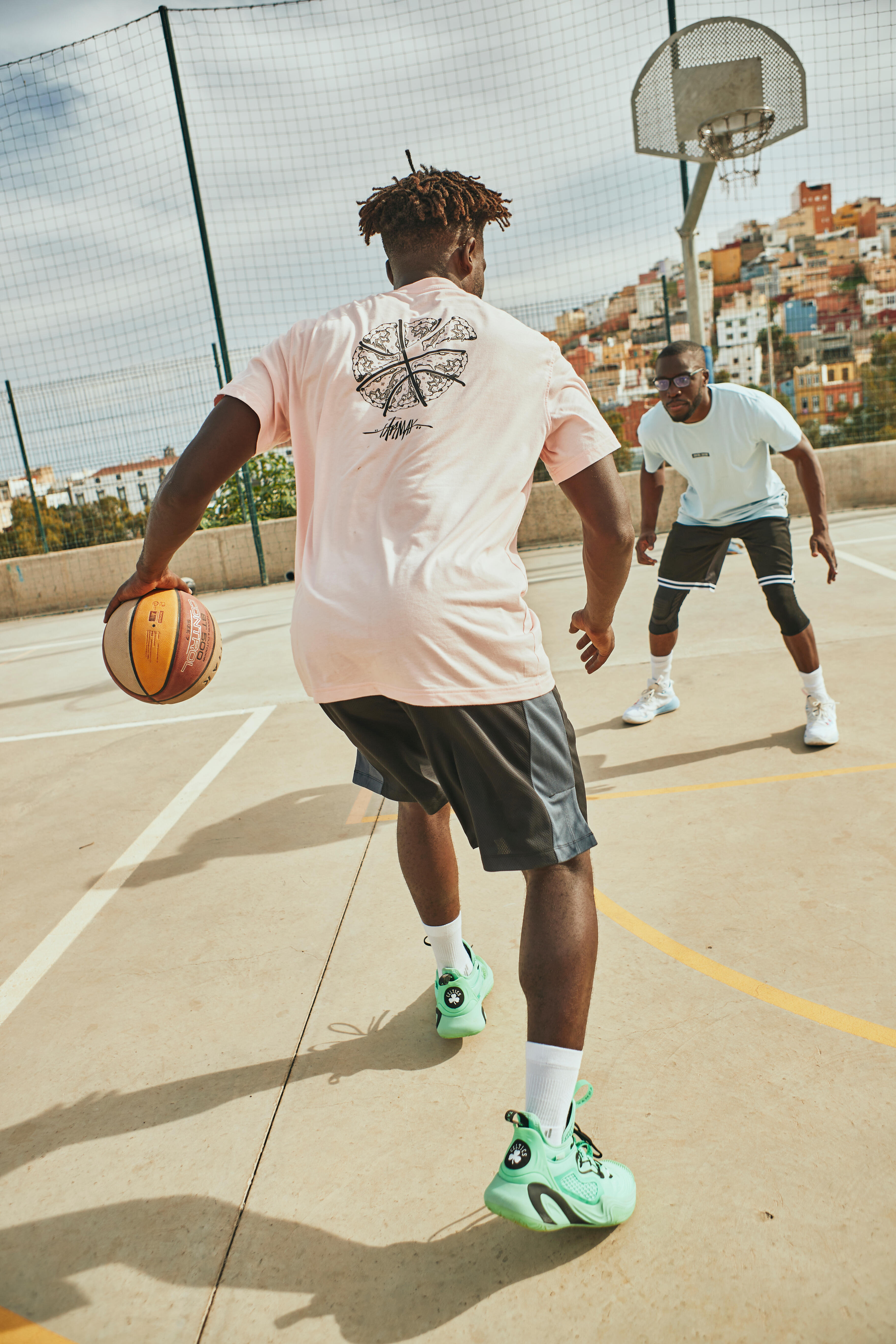 Men's Lightweight Breathable Basketball Shorts - SH 500 Blue Black - TARMAK