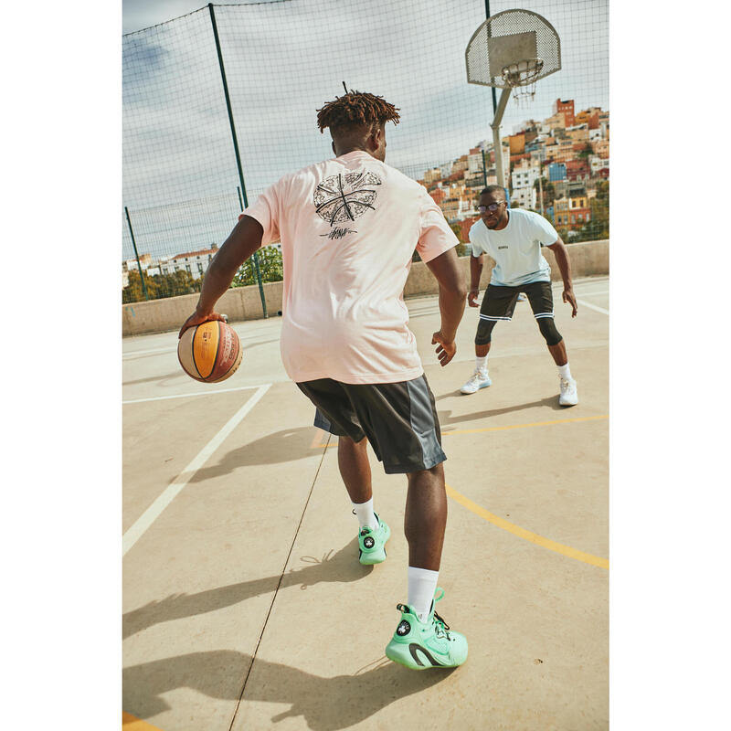 Basketballshirt Trikot TS500 Signature Damen/Herren rosa