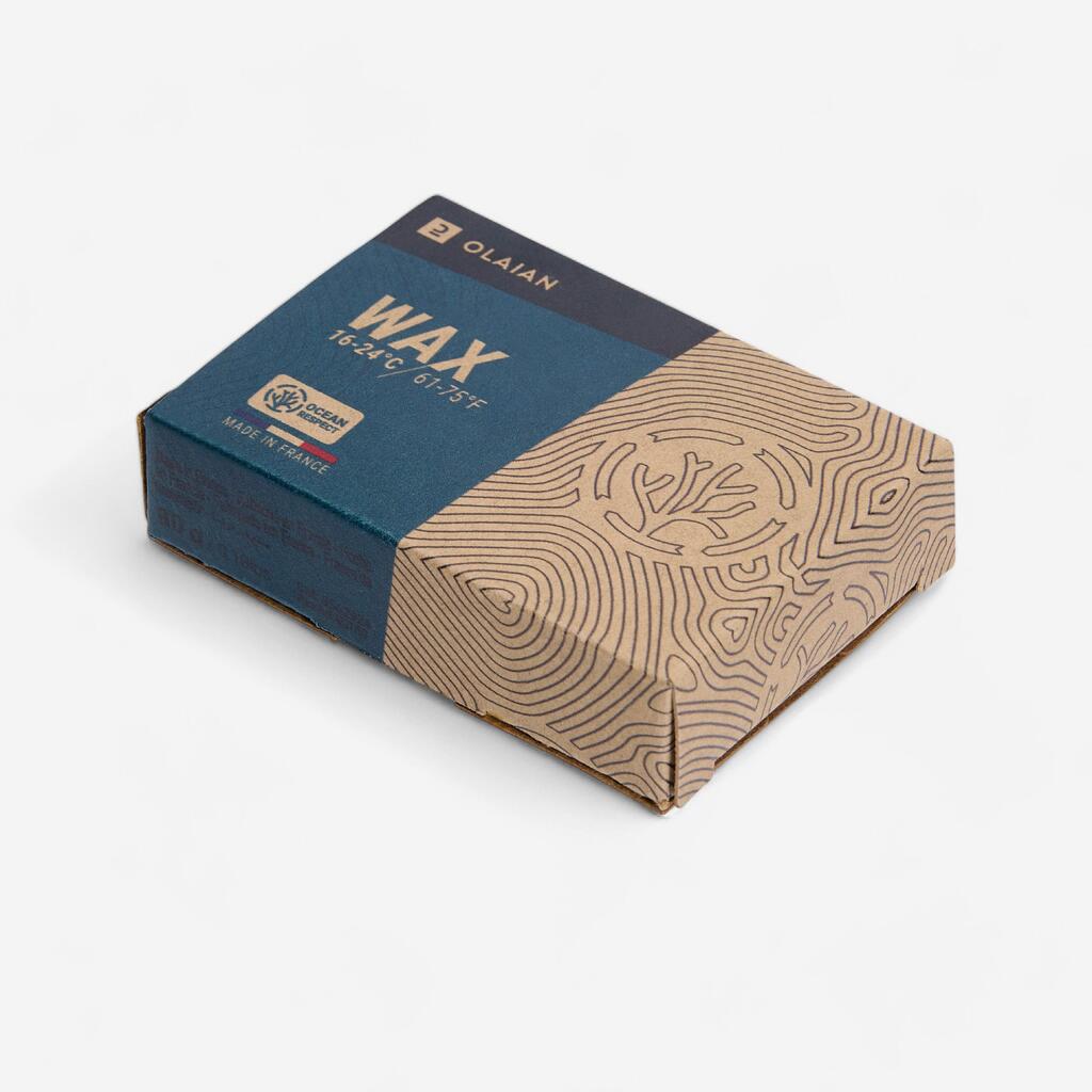 Surf wax d'origine naturelle pour eau froide de 10 à 18 °c.
