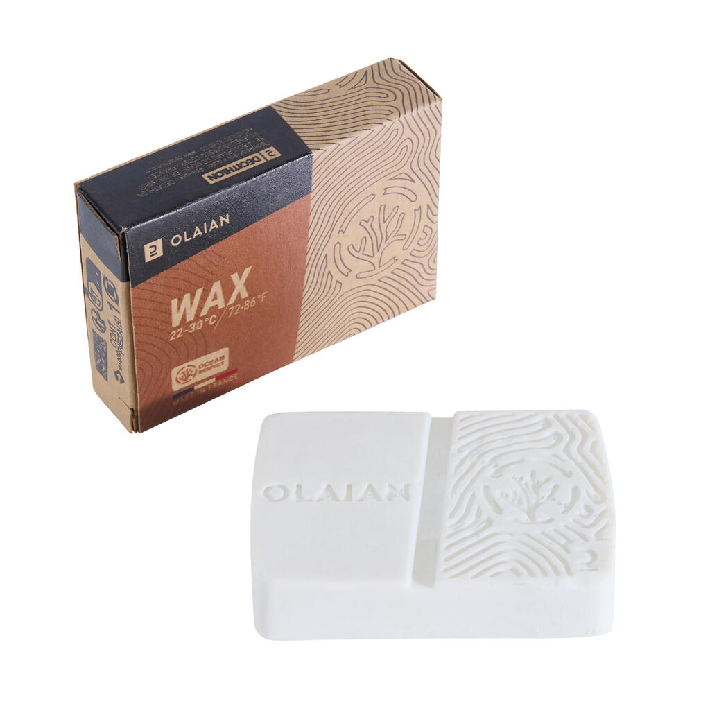 Surf wax d'origine naturelle pour eau froide de 10 à 18 °c.