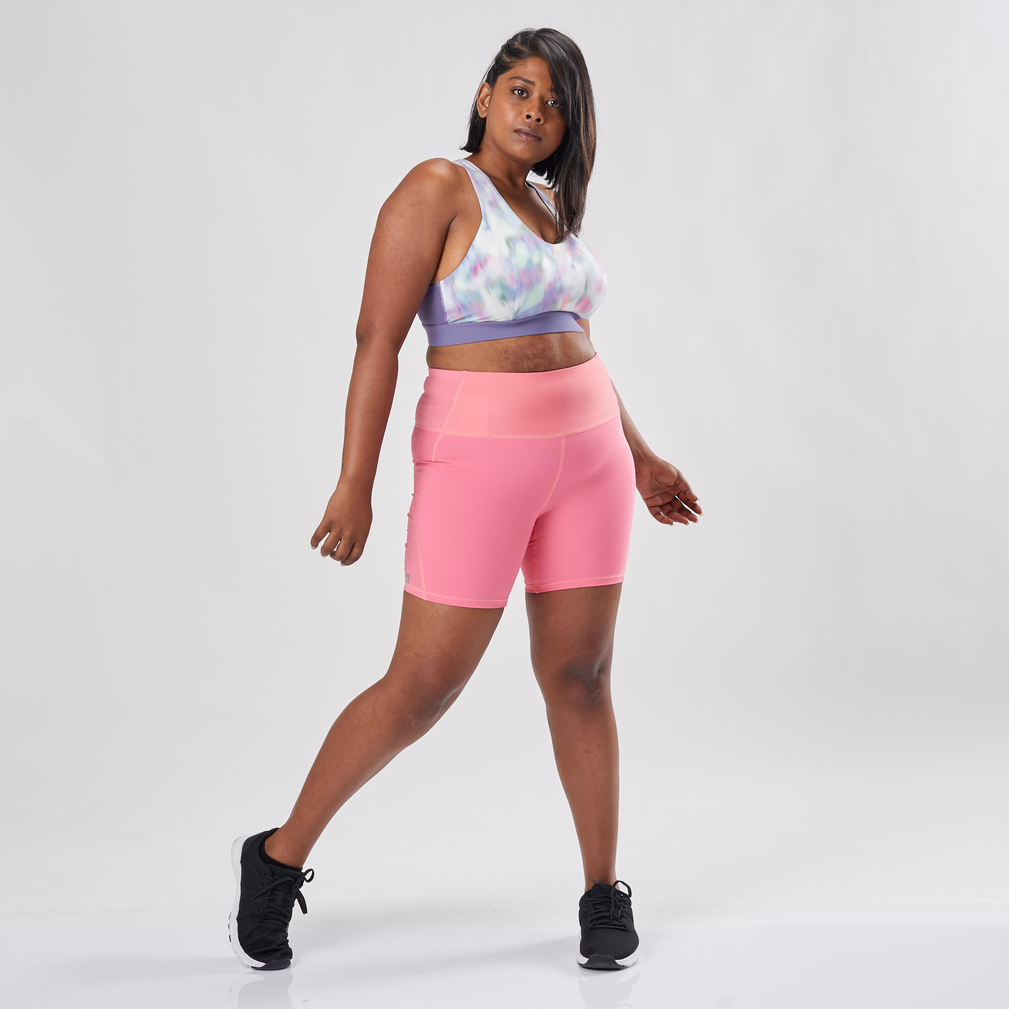 Women's Cardio Fitness High-Waisted Shaping Shorts - Pink 7/10