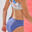 Braguita Bikini Bao 500 Niña Azul Cintura Alta