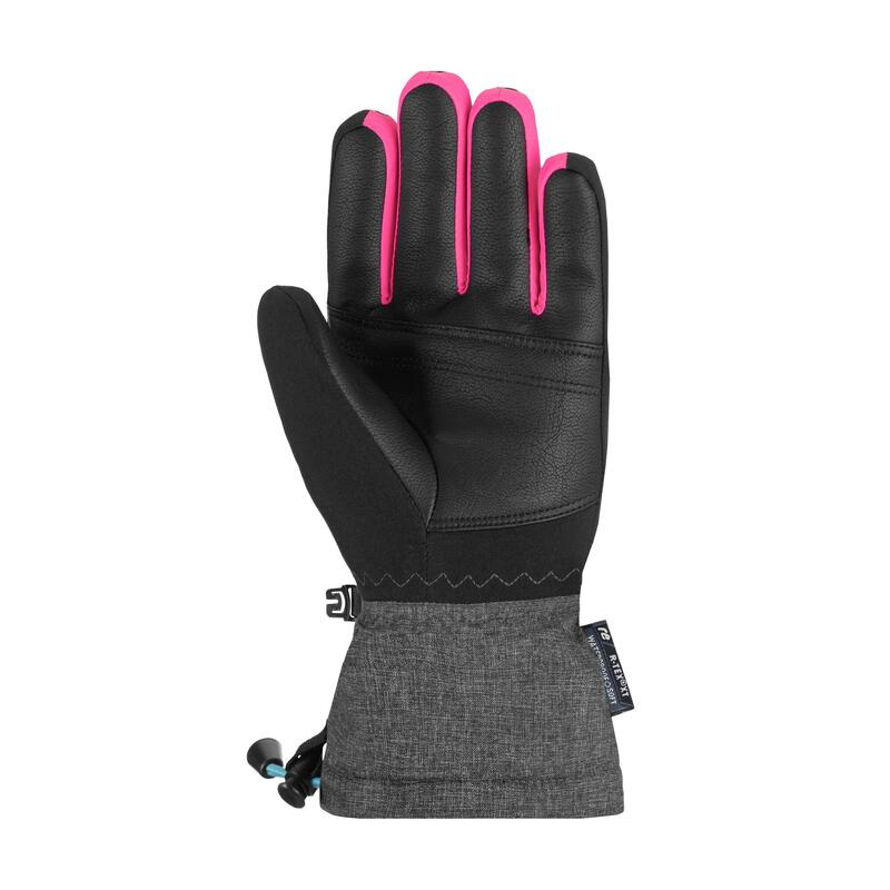 GANTS DE SKI DE PISTE JUNIOR - REUSCH KONDOR R-TEX® XT NOIR/GRIS/ROSE