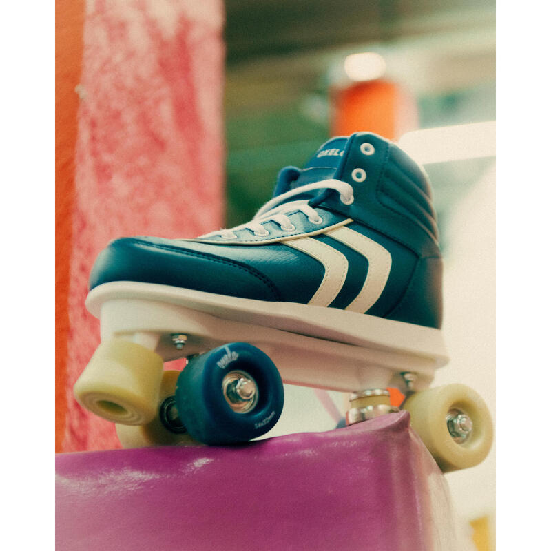 Kids' Roller Skates Quad 100 Holographic White OXELO Decathlon