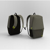 24 L Backpack Essential - Khaki/Neon Yellow