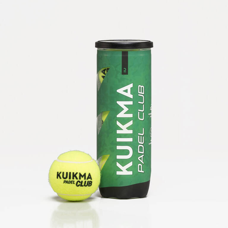 Pressurised Padel Balls Kuikma PB Club - Pack of 3