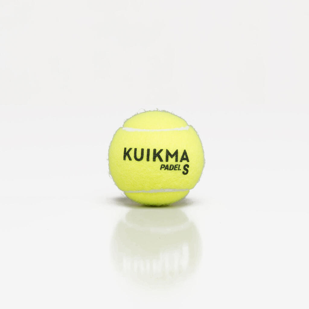 Tube de 3 balles de padel pressurisées - Kuikma PB Speed