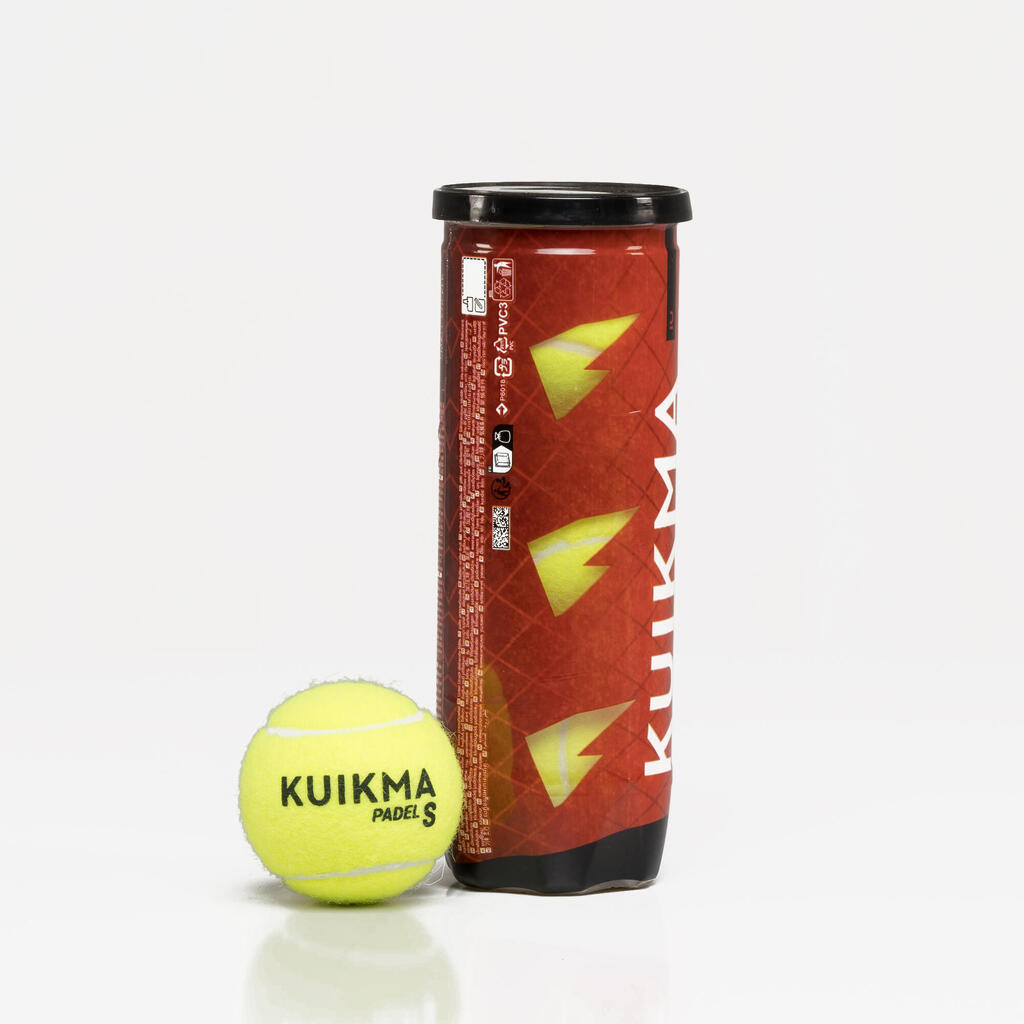 Loptice pod pritiskom za padel KUIKMA PB SPEED (3 komada)