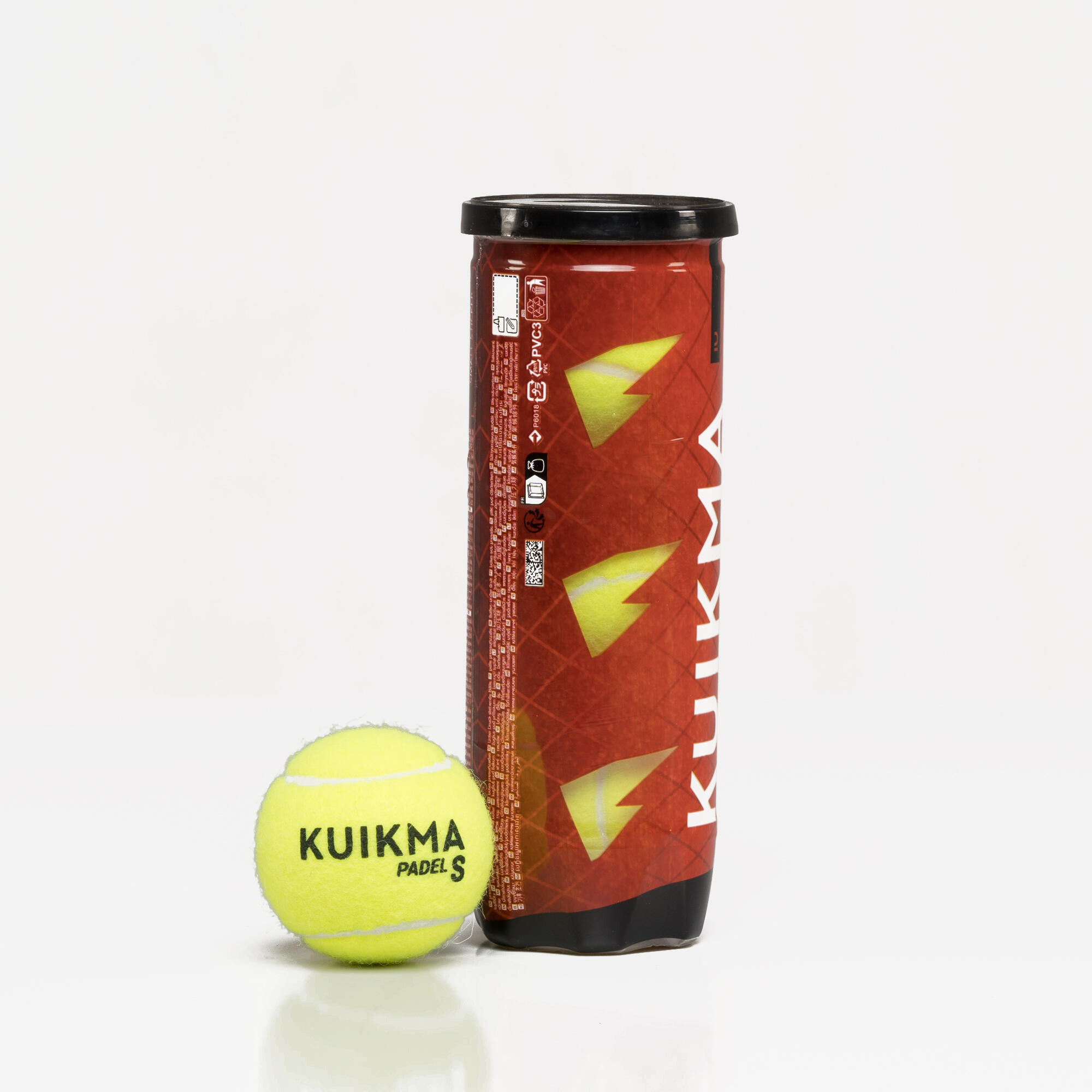 Pressurised Padel Balls Kuikma PB Speed - Pack of 3 3/5