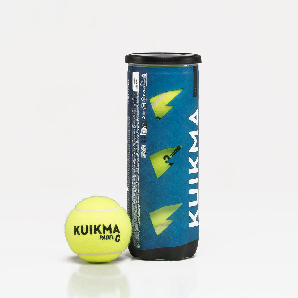 Pressurised Padel Balls Kuikma PB Control - Pack of 3