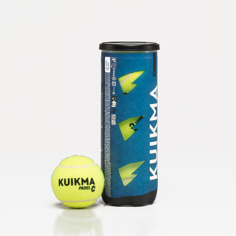 Padelbälle mit Druck 3er-Dose - Kuikma PB Control 