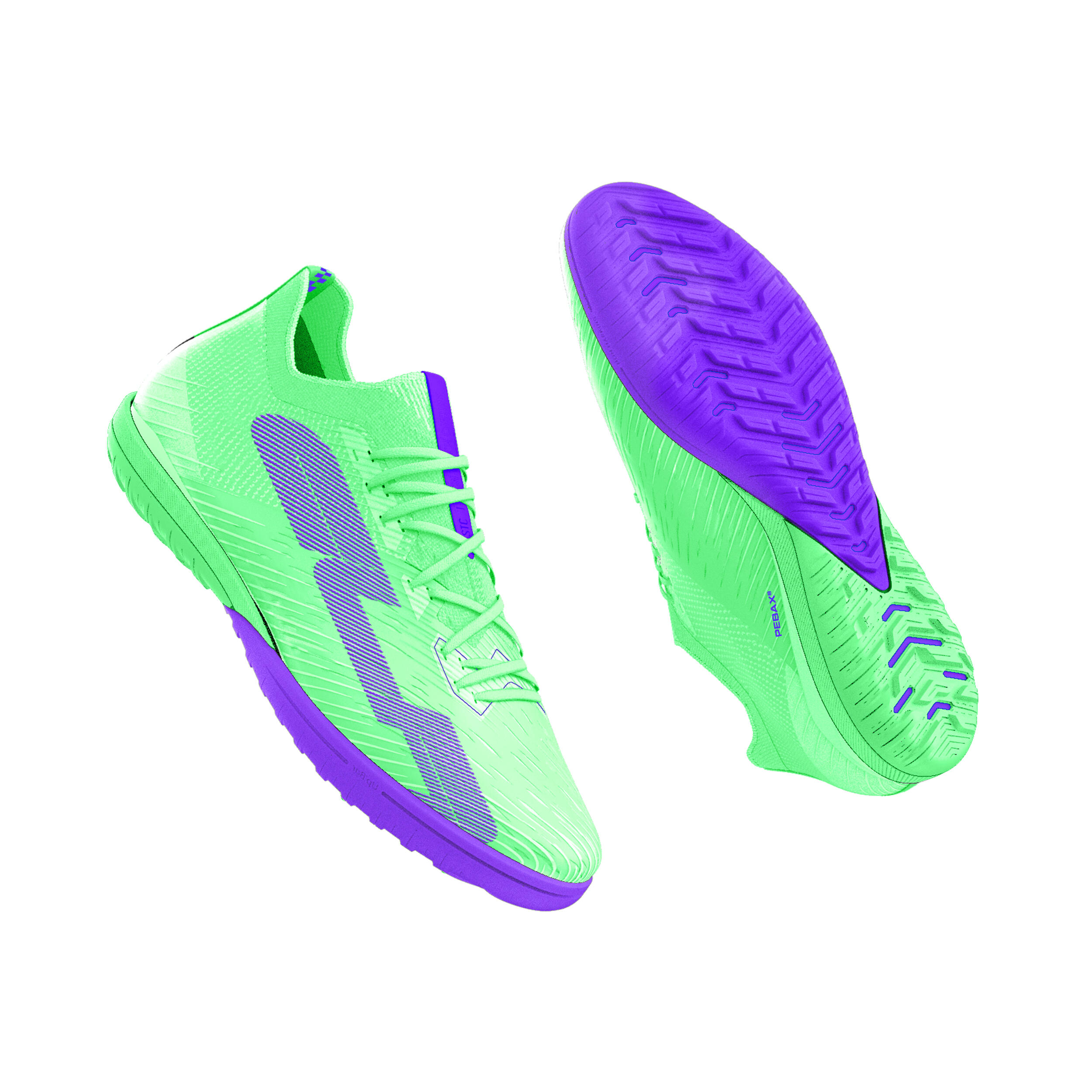 Botas de Fútbol multitacos CLR TF Adulto Neón verde 7/7