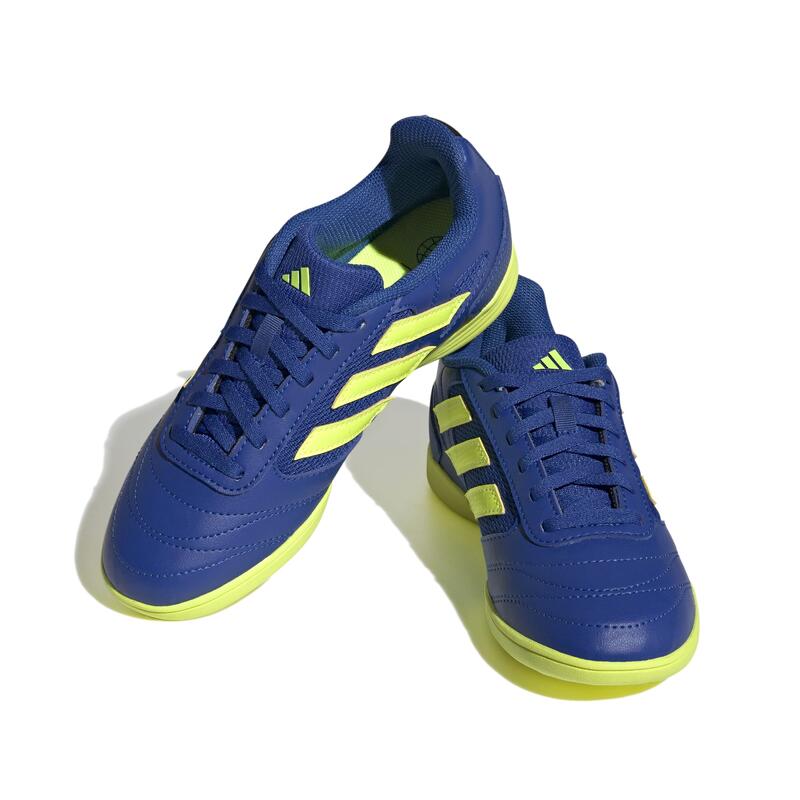 Sapatilhas de Futsal Criança ADIDAS Super Sala 2 Azul/Amarelo